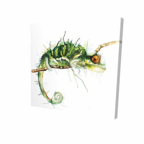 Fondo 12 x 12 in. Chameleon on the Lookout-Print on Canvas FO2773813